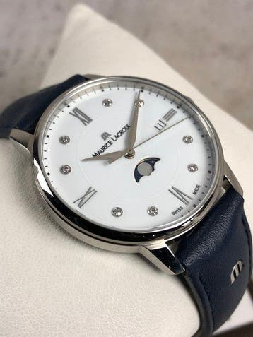 Maurice Lacroix - Eliros Moonphase Diamonds -, Handtassen en Accessoires, Nieuw