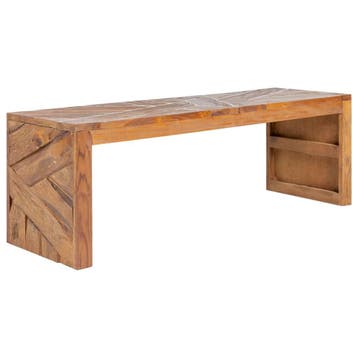 vidaXL Tv-meubel 110x60x38 cm massief teakhout, Verzenden