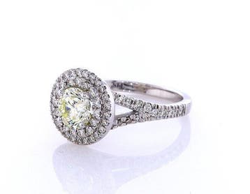 Ring - 14 karaat Witgoud - 1.44ct. tw. Diamant (Natuurlijk, Nieuw