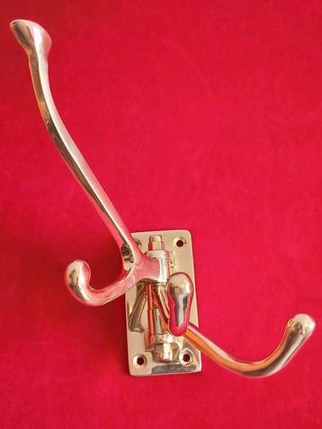 Garderobe - Messing - Schiffshaken - Porte-manteau - Laiton