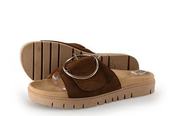 Gabor Slippers in maat 39 Bruin, Vêtements | Femmes, Verzenden, Slippers