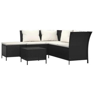 Loungeset met opbergruimte - 4-delig. Direct leverbaar vo..., 4 zitplaatsen, Verzenden, Zo goed als nieuw, Loungeset