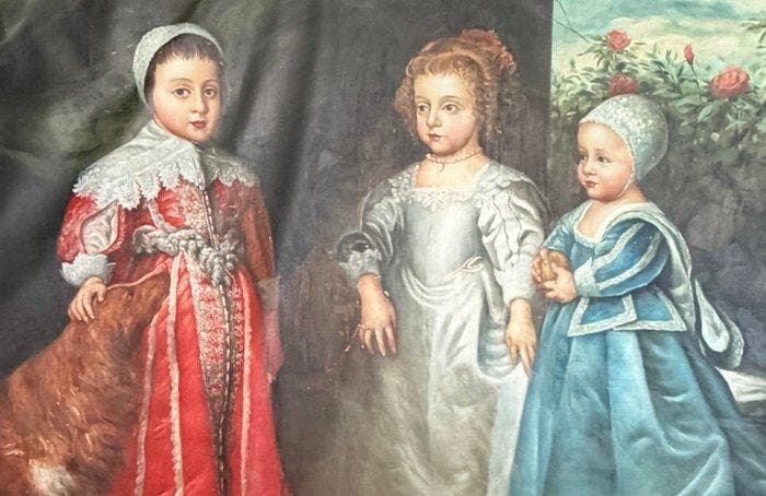 Sir Antony van Dyck (1599-1641) Manner Of - The Three Eldest, Antiquités & Art, Art | Peinture | Classique