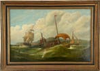 British School. (XlX) - A French fishing lugger. No reserve!