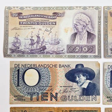 Nederland. - 6x 10, 2x 20 Gulden - various dates - PL40,