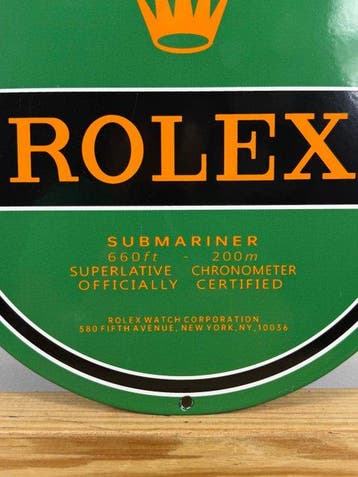 Rolex - Submariner - Emaille plaat - Emaille