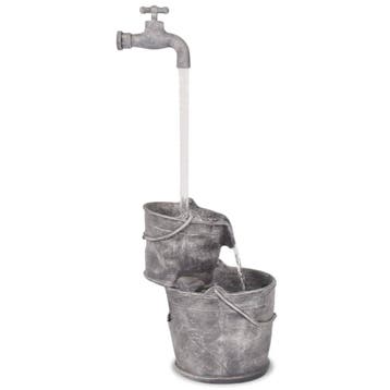 vidaXL Waterornament met kraan en emmers polyresin, Tuin en Terras, Verzenden, Nieuw