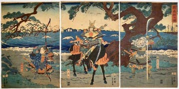 De vlucht naar Takamatsu — Minamoto no Yoshitsune en