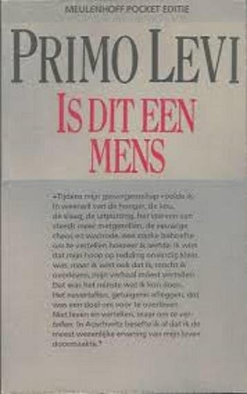 Is dit een mens 9789029026840 Primo Levi, Boeken, Verzenden, Gelezen, Primo Levi