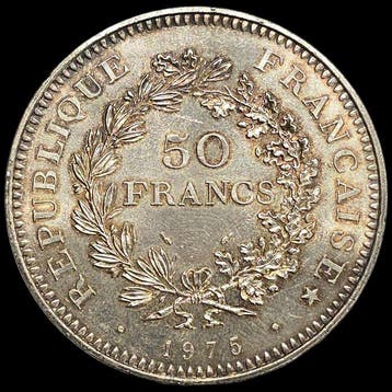 Frankrijk. 50 Francs 1975 Hercule (Zonder minimumprijs)