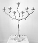 Mid-Century Modern Brutalist 7-Light Candelabra - Kandelaar, Antiek en Kunst