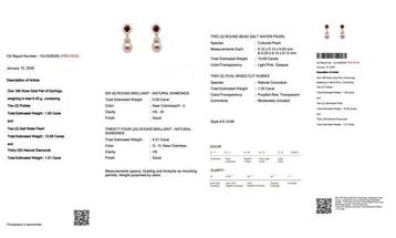 Oorbellen - 18 karaat Roségoud - 13.20ct. tw. Robijn -, Nieuw