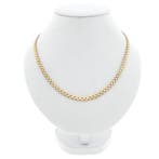 Gouden bismarkschakel ketting, Ophalen of Verzenden, Gebruikt, Overige kleuren, Goud
