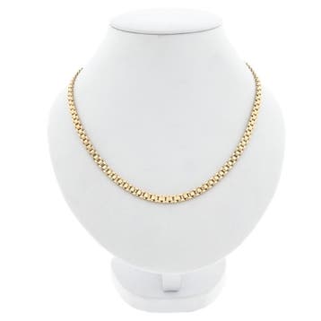 Gouden bismarkschakel ketting, Ophalen of Verzenden, Gebruikt, Goud, Goud