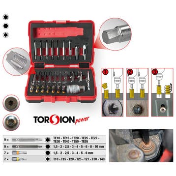 KS Tools 1/4 + 10 mm Torx- en inbusboutuitdraaiset 34-delig, Verzenden