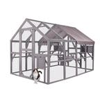 MaxxPet Kattenkooi - kattenvolière - 280x180x174cm Grijs, Ophalen of Verzenden, Nieuw