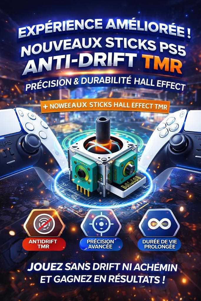 Réparation Manette ps5  sticks TMR (nouvelle génération), Consoles de jeu & Jeux vidéo, Jeux | Sony PlayStation 5, Neuf, Enlèvement