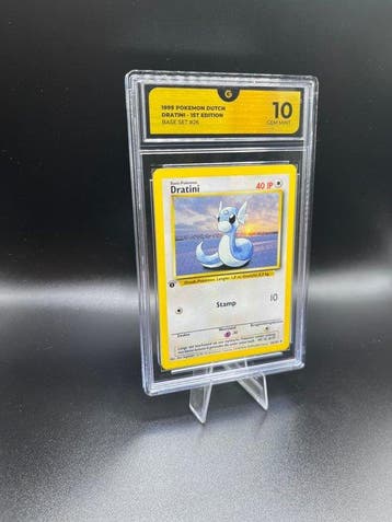 Pokémon - 1 Graded card - Dratini #26 Dutch Base Set First, Nieuw