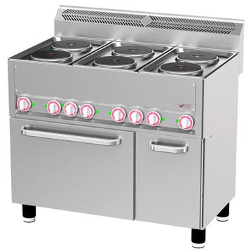 Fornuis + Heteluchtoven | COOKING LINE 600 | Elektrisch | 6, Verzenden, Nieuw in verpakking
