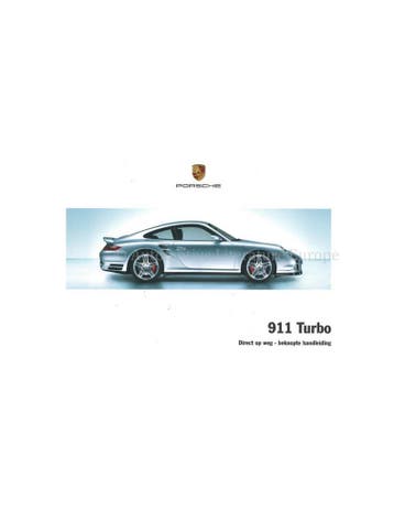 2008 PORSCHE 911 TURBO BEKNOPT INSTRUCTIEBOEKJE NEDERLANDS