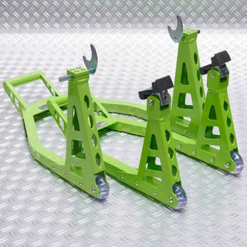 Datona MotoGP paddockstand set - Kawasaki groen - Datona, Ophalen of Verzenden, Nieuw