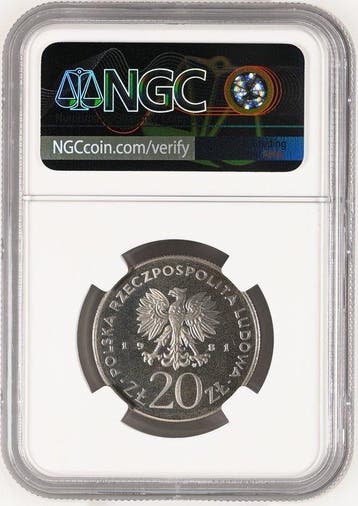 Polen. 20 Zlotych 1981 - NGC PF67, Postzegels en Munten