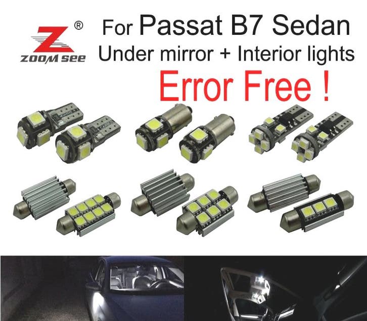 Kit 18 Ampoules Led Intérieur Passat B7 Berline Salón 2012-2, Autos : Pièces & Accessoires, Éclairage, Envoi