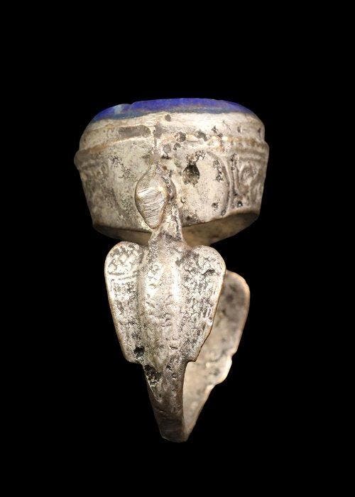 Style islamique ottoman/bédouin argent-métal Bague avec, Antiquités & Art, Antiquités | Autres Antiquités
