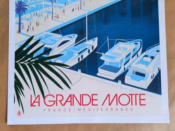 Monsieur Z - Original Travel Poster  La Grande Motte