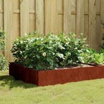 vidaXL Plantenbak verhoogd 100x100x41 cm cortenstaal, Verzenden, Nieuw
