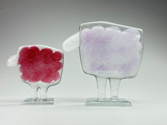 Studio Habrat - Beeldje - Sheep (3) - fusie, Antiek en Kunst, Antiek | Glaswerk en Kristal