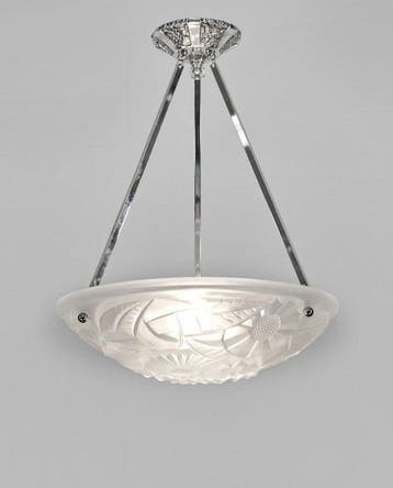 Degué - French art deco pendant light - Kroonluchter -