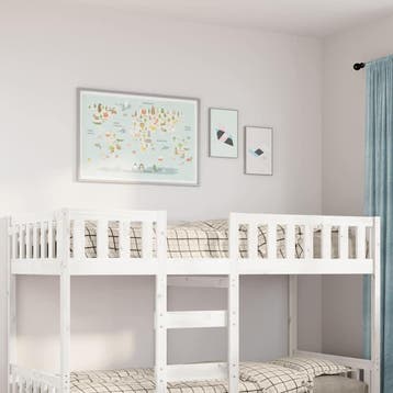 vidaXL Kinderbed zonder matras massief grenenhout wit 90x190, Verzenden