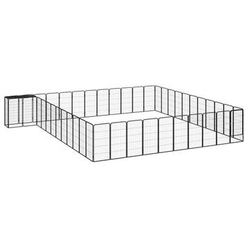 vidaXL Hondenkennel 46 panelen 50x100 cm gepoedercoat staal, Verzenden, Nieuw
