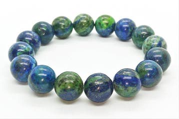 Prachtige azuriet malachiet armband in geschenkdoos, gratis