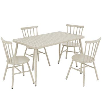 Flamant Tuinset Claire, Wit - Nieuw in verpakking -, Tuin en Terras, Verzenden, Nieuw, Aluminium, Tuinset