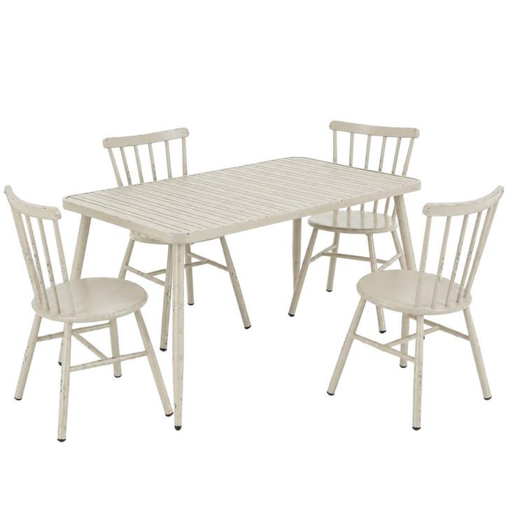 Flamant Tuinset Claire, Wit - Nieuw in verpakking -, Tuin en Terras, Tuinsets en Loungesets, Tuinset, Nieuw, Aluminium, Verzenden