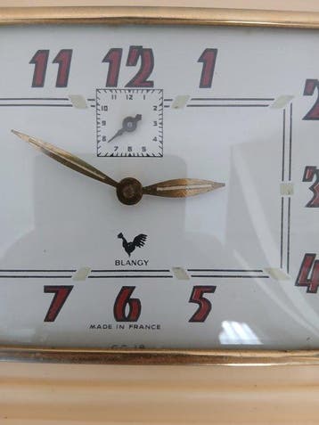 Horloge de bureau - Blangy - Art déco - bakélite - 1940-1960