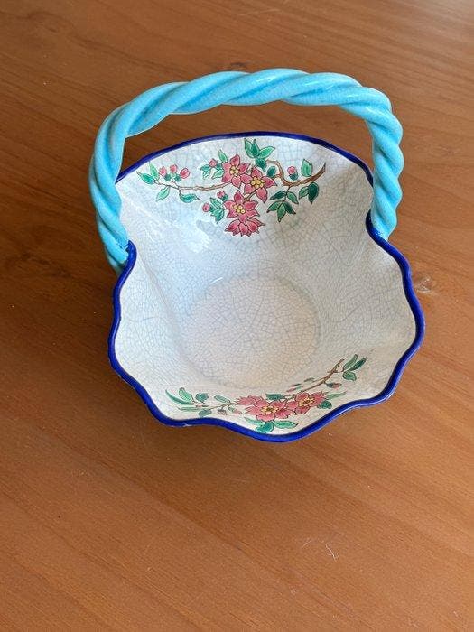 Longwy - Panier - Faïence, Céramique, Antiquités & Art, Antiquités | Verre & Cristal