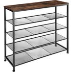 tectake Schoenenrek Sheffield 100x30,5x93cm - Industrieel ho, Verzenden