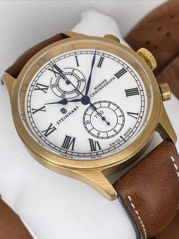 Steinhart - Marine Chronograph Bronze Automatic - 106-0451 -, Handtassen en Accessoires, Nieuw