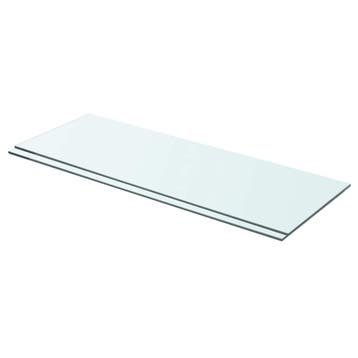 vidaXL Schappen 2 st 70x25 cm glas transparant, Verzenden, Nieuw