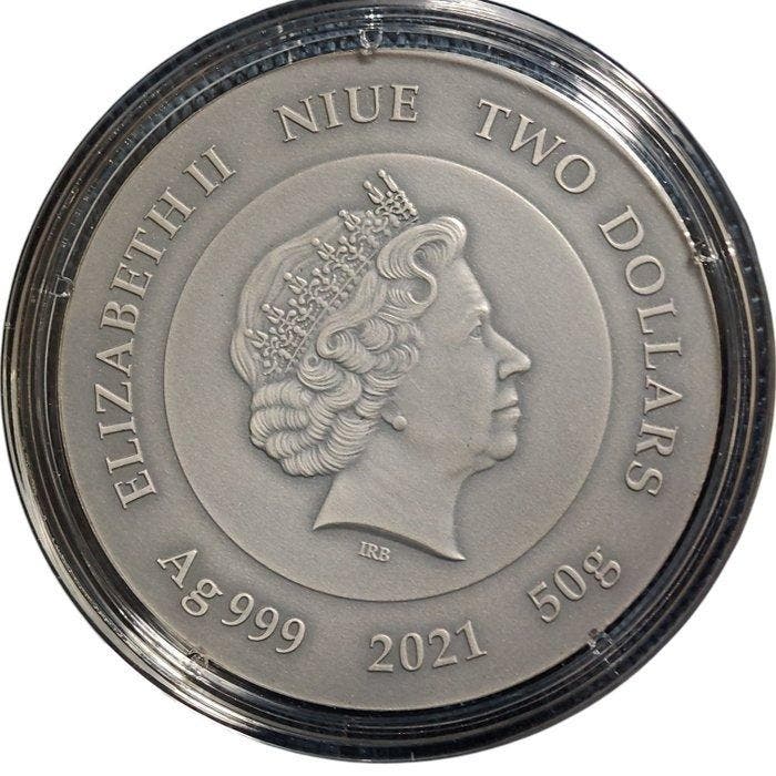 Niue. 2 Dollars 2021 Crypto Mining, Postzegels en Munten, Munten | Europa | Niet-Euromunten