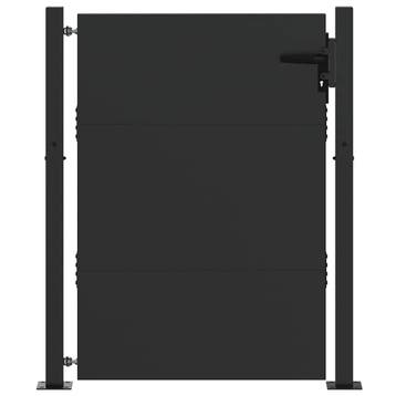 Tuinpoort 105x130cm Zwart - Luxe designpoort met laser-cu..., Gebruikt, Verzenden, 100 tot 150 cm, Staal