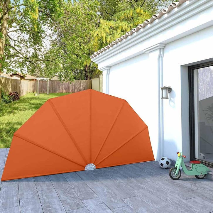 vidaXL Terrasscherm inklapbaar 200 cm terracottakleurig, Tuin en Terras, Parasols, Nieuw, Verzenden