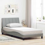 vidaXL Bedframe zonder matras Hanko 100x200 cm stof, Verzenden