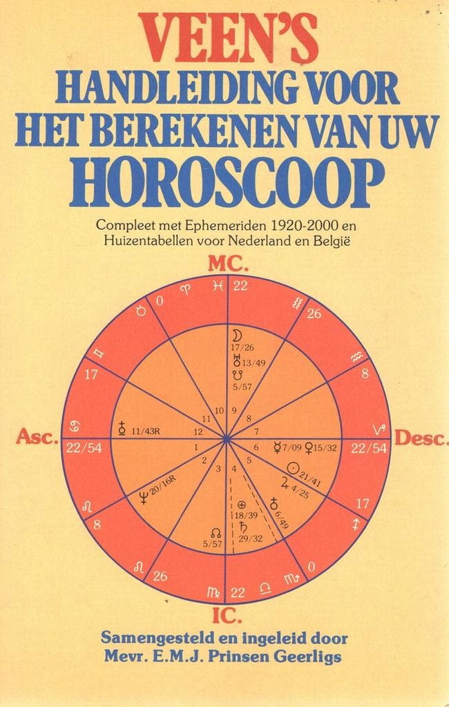 HANDLEIDING HOROSCOOP 9789020434590 Prinsen Geerligs, Livres, Ésotérisme & Spiritualité, Envoi