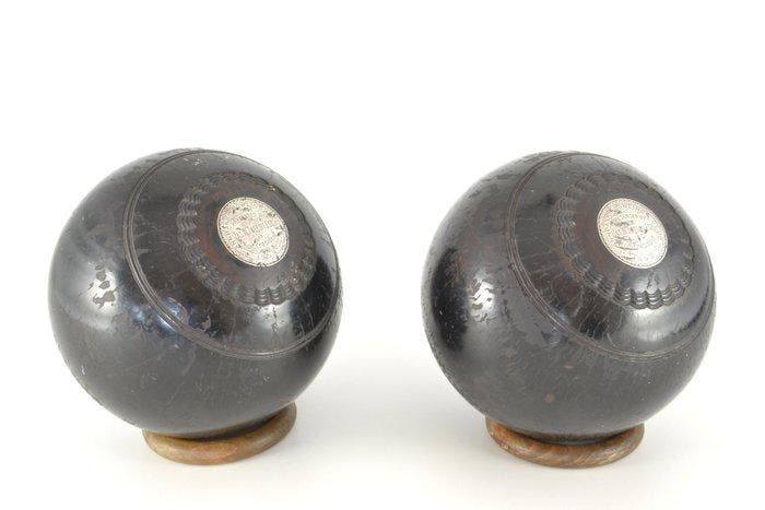 Annbank Bowling Club - Thomas Taylor Trofee Grasbowls met, Antiquités & Art, Curiosités & Brocante