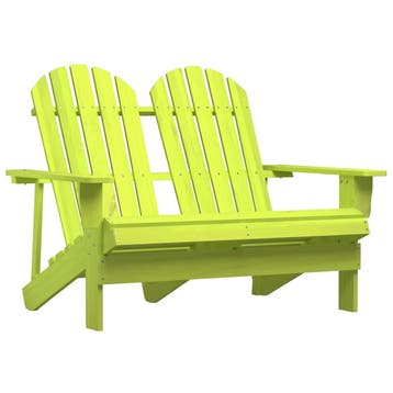 vidaXL Tuinstoel 2-zits Adirondack massief vurenhout groen, Verzenden, Nieuw