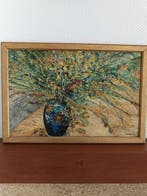 French school (XX), Signé Eysen - Bouquet de mimosa, Antiquités & Art, Art | Peinture | Classique